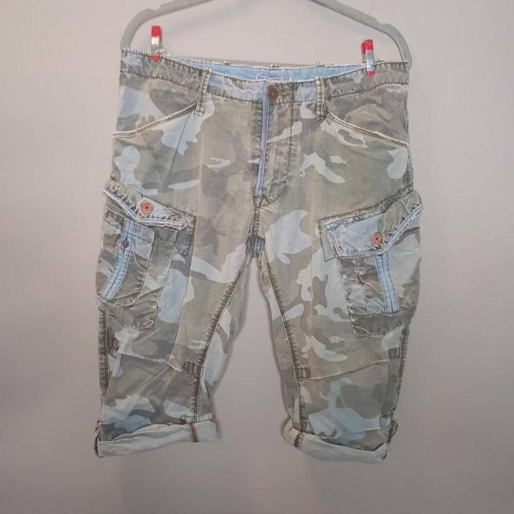 JET LAG Vintage Camouflage Cargo Shorts size 32